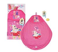 BABY born ensemble de Serviette de Bain à Capuche 43 cm - pour les Tout-Petits Âgés de 3 ans et plus - Adapté aux Petites Mains - Comprend une Serviette et un Savon Artificiel
