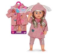 BABY born – Ensemble manteau poupée 43 cm – Oreilles de lapin, robe incluse