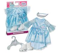 Baby Born Set Princesse des Glaces avec Robe Scintillante, Tiare et Patins à Glace pour poupées 43 cm