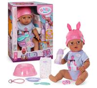 BABY born Eva 43 cm, Click & Play, Poupon, 10 Fonctions | 8 accessoires inclus, fonctionne sans piles, bras et coudes articulés, dès 3 ans