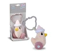BABY born for Babies Biberon en Peluche avec hochet et Clip