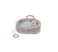 Baby Born for Babies Boîte à Musique Berta 18 cm, Berta Toute Douce dans Son Panier avec Module Musical Amovible, Lavable