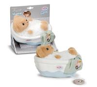Baby Born for Babies Boîte à Musique en Forme d'ours en Peluche dans Baignoire 18 cm Module Musical Amovible Lavable