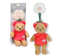 Baby Born for Babies Teddy Ours de la Terre 18 cm, avec Anneau de Dentition, hochet et Papier froissé, Lavable