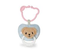 Baby Born for Babies Tétine en Peluche avec Visage d’Ourson, Anneau de Dentition avec Clip, 18 cm, couine, Lavable