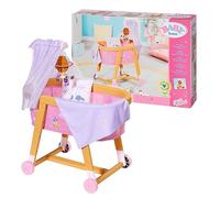 BABY born Good Night Berceau pour Poupées de 43 cm - pour les Petites Mains, Jeu Créatif Développe l’Empathie et les Aptitudes Sociales, 3 ans et + - Contient Du Linge de Lit, Mobile et 1 Canopée