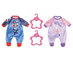 BABY born Happy Birthday Grenouillère pour Poupée de 43 cm - Thème Cosmique - pour les Petites Mains, Jeu Créatif Suscite l'Empathie et Développe les Aptitudes Sociales, pour les Petits de 3 ans et +