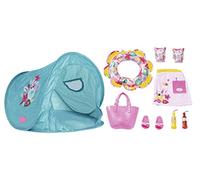 BABY born Holiday Ensemble de Plage - 3 ans et + - pour les Petites Mains - Développe l'Empathie et les Aptitudes Sociales - Convient aux Poupées de 36 cm et 43 cm