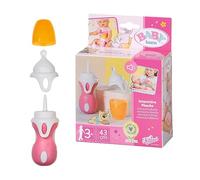 BABY born Interactive Biberon & Cuillère - pour Les poupées de 43 cm - Contient 2 Attaches pour Les Petites Mains - Développe l’empathie & Les aptitudes sociales 3 Ans + 832493