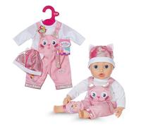 Baby Born Kitten Onesie - Tenue pour poupée avec Manches Longues, Salopette et Bonnet Assorti - Vêtements pour poupées de Haute qualité - Convient à Toutes Les poupées de 43 cm