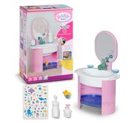 Baby Born Lavabo, Meuble-lavabo pour poupées 36 cm et 43 cm INCL. Brosse à Dents et Distributeur de Savon, Fonctionne avec de l’Eau, sans Piles