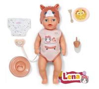 BABY born Lena 36 cm, Poupon avec Pyjama Chat, 7 Fonctions