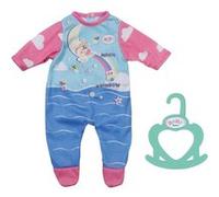 BABY born Little Grenouillère 834633 - Grenouillère en Tissu très Douce pour poupées de 36cm - modèle imprimé avec Cintre - poupée Non Incluse - Convient aux Enfants de 2 Ans et Plus