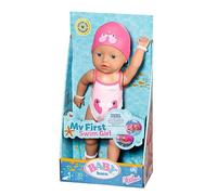 BABY born Lizzie nageur 30 cm, poupée de bain à remonter, étanche, fonctionne sans piles, poupée de 30 cm, 835302
