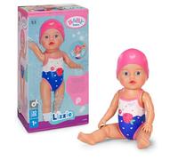 Baby Born Lizzie nageuse 30 cm, poupée de Bain, Fonctionne sans Piles, adaptée à l’Eau dès 1 an