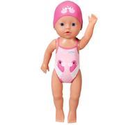 BABY born 834060 Ma première nage Fille - Poupée de 30cm avec maillot de bain fixe et bonnet pour les jeux aquatiques - Fonctionne sans piles - Convient aux enfants dès 1 an