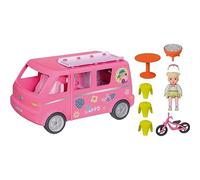 BABY born Minis Camping-car avec Jasmin 906095 - Poupée de 7 cm avec des accessoires exclusifs et 1 corps mobile pour un jeu réaliste - Convient aux enfants de 3 ans+