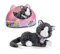 Baby Born Mon Chat Cookie - Peluche avec Sons et Vibrations - INCL. Panier pour Chat - Fonctionne avec Piles - Convient aux Enfants dès 1 an