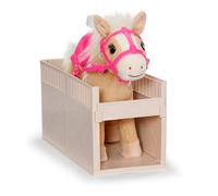 BABY born Mon Cheval Cutie intéractif avec Caisse de Transport | Cheval intéractif, fonction sonore, selle, caisse de transport, adaptée aux poupons de 36 et 43 cm