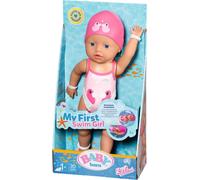 BABY born Lizzie nageur 30 cm, poupée de bain à remonter, étanche, fonctionne sans piles, poupée de 30 cm, 835302
