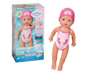 BABY born My First Swim Girl Doll 30cm - For Toddlers 1 Year and Up - Easy for Small Hands - Includes Bathing Suit and Cap