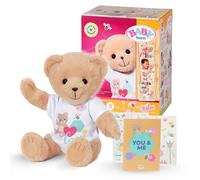 BABY born Ours Blanc 835388 - Petit Ours de 36 cm avec 1 Corps Doux - avec 1 Tenue Blanche & Accessoires - Conçu pour s'Adapter aux Vêtements Baby Born de 43 cm - dès la Naissance