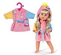 BABY born Peignoir pour poupée – Capuche en forme de canard, manches multicolores – 43 cm