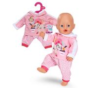 BABY born Pink Jogging Suit, Pink Patterned Trousers and Hoodie for 43cm Dolls,