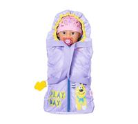 BABY born Porte-bébé 2-en-1 pour Poupée de 43 cm - Se transforme en Sac de Couchage - Pour les Petites Mains, Jeu Créatif Suscite l'Empathie et Améliore les Aptitudes Sociales - Pour enfants de 3+ ans