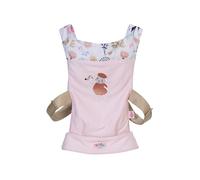 BABY born Porte-bébé, porte-poupée pour enfants avec 2 directions de vue et sangle réglable rose avec détails floraux pour poupées de 36 et 43 cm, 837917 Zapf Creation