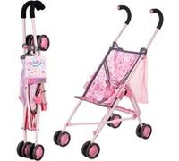 BABY born Poussette pour poupée 832547 – avec sac – pour poupées jusqu'à 43 cm – Multicolore