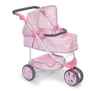 Baby Born Poussette de poupée Deluxe Flowers - Poussette réglable avec Capot, Fonction allongée et Panier pour poupées de 36 cm et 43 cm