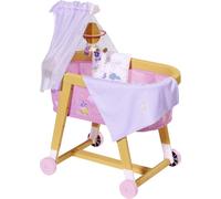 BABY born, poussette pour poupée avec roulettes pour rouler, ciel en tissu et mobile