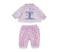 BABY born Pyjama 43 cm – Haut à manches longues et leggings multicolore – Accessoire pour poupée