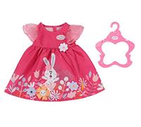 BABY born Robe à fleurs pour poupée 43 cm – 1 robe + 1 cintre – 3 ans+