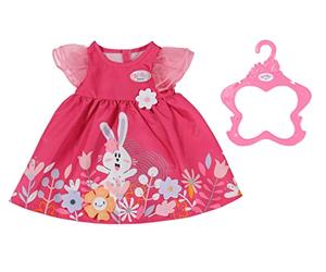 BABY born Robe à fleurs - Convient aux poupées BABY born de 43 cm - L’ensemble comprend 1 robe à fleur & 1 cintre - Convient aux enfants âgés de 3 ans +
