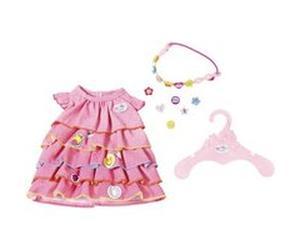 Baby born robe d'été avec bandeau pour poupée jusqu'à 43 cm Rose G
