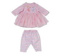 BABY born Robe Rose poudré - Robe pour poupée à Manches Longues, Jupe en Tulle & Leggings - Vêtement pour poupées - Accessoire pour poupées de 36 cm