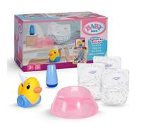 BABY born Set Pot pour poupons 36 et 43 cm | Couches, pot de crème et canard Berta comme distributeur de papier