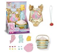 BABY born Set Surprise Plage Maillot motif sirène, moules, sable, 5 surprises pour poupées 43 cm