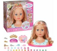 BABY born Sister Styling Head, Tête de maquillage avec palette de maquillage, brosse + accessoires