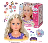 BABY born Sister Styling Head Toy - Easy for Small Hands, Creative Play Promotes Empathy and Social Skills, For Toddlers 3 Years and Up - Includes 27 Styling and Makeup Accessories and More!