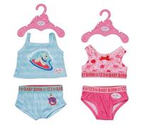 BABY born Sous-Vêtements pour Poupée de 43 cm - 2 Modèles - 3 ans et + - pour les Petites Mains - Développe l'Empathie et les Aptitudes Sociales - Contient 1 Lot de Sous-Vêtements