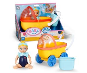BABY born Splish Splash Poussette avec Emma Jouets de Bain | Ventouses de fixation, Emma et accessoires inclus, jouet de bain sans piles, dès 1 an