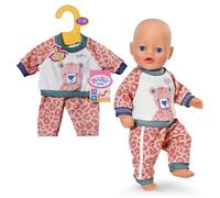 BABY born Survêtement Motif Jungle à Rabat - Sweat-shirt et pantalon léopard - Pour poupées 36 cm