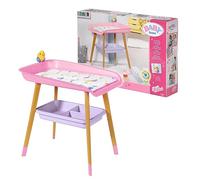 BABY born Table à Langer - Pour les Tout-petits de 3 Ans et Plus - Adapté aux Petites Mains des Enfants - Table avec Porte-Serviettes Amovible