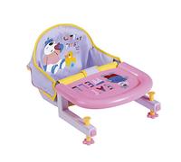 BABY born Table Repas pour Poupée de 43 cm - Dotée d'un Plateau à Imprimé Animal Intégré - pour les Petites Mains, Jeu Créatif Suscite l'Empathie et Développe les Aptitudes Sociales