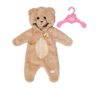 BABY born Tenue d’ours 836088 - Grenouillère pour Ours avec matière très douce, pour les poupées de 43 cm - Convient aux enfants dès 3 ans