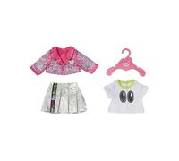 Baby Born City Tenue pour Les poupées de 43cm - pour Les Petites Mains, Jeu créatif, développe l’empathie & Les aptitudes sociales, 3 Ans + - Contient Une Veste, Un Haut & Une Jupe