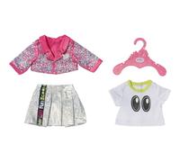 Baby Born City Tenue pour Les poupées de 43cm - pour Les Petites Mains, Jeu créatif, développe l’empathie & Les aptitudes sociales, 3 Ans + - Contient Une Veste, Un Haut & Une Jupe